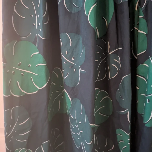 Kate Spade Dark Green Leaf Print Midi Dress - Picture 7 of 8